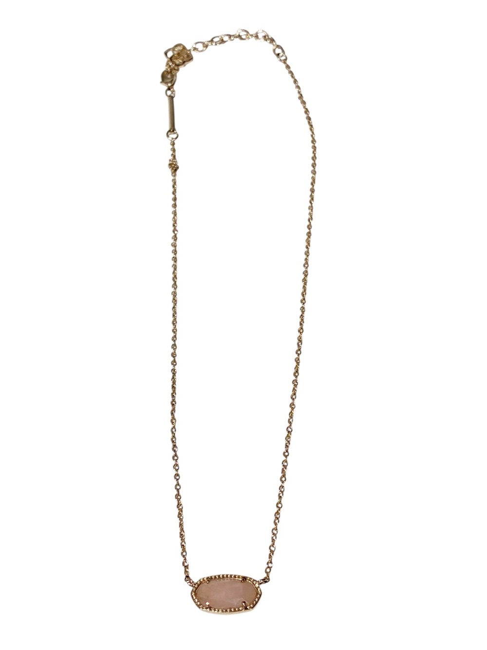 Kendra‎ Scott Elisa Pendant Necklace Gold/Rose Quartz Jewelry